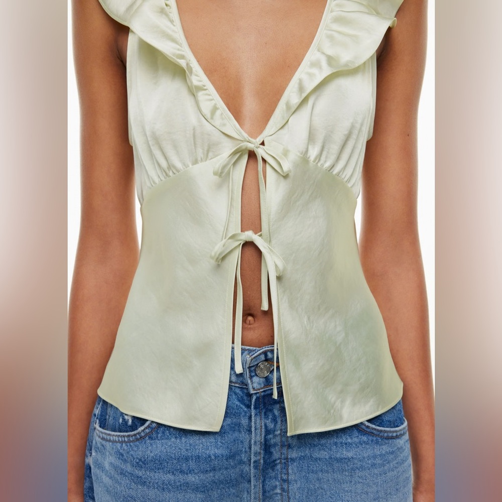 Aritzia Wilfred Tonka Satin Blouse